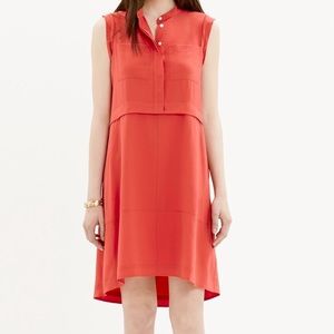 Madewell Sleeveless Silk Shirtdress